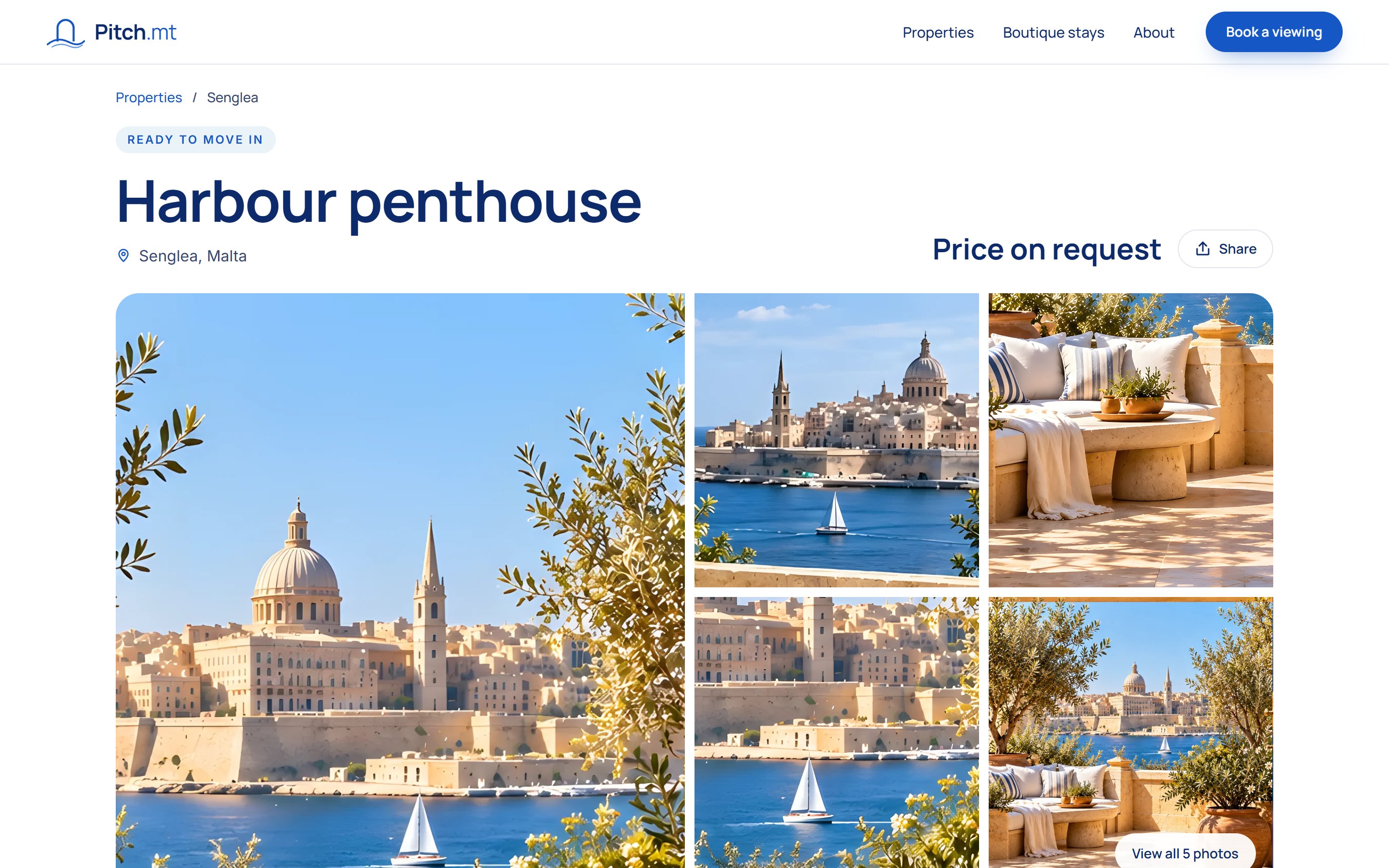 Pitch.mt property page